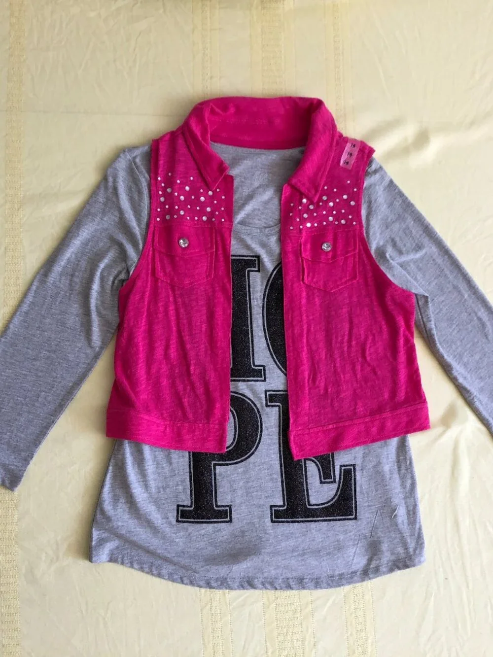 Justice HOPE Shirt with Detachable Vest